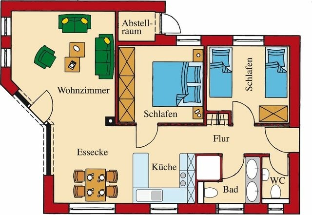 Ferienhaus in Fehmarn OT Wenkendorf - "Ferienhof Hinz" - Ferienhaus Feldkieker - Bild 2