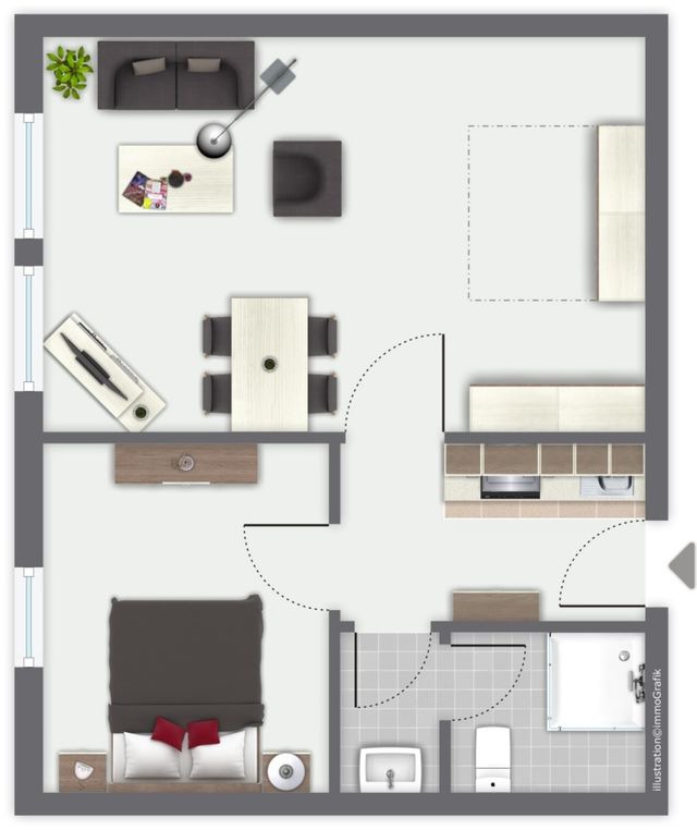 Ferienwohnung in Fehmarn - Knusthof Lafrenz - Apfelhofblick - Bild 2