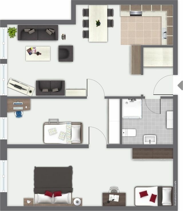 Ferienwohnung in Fehmarn - Knusthof Lafrenz - Br&uuml;ckenblick - Bild 14