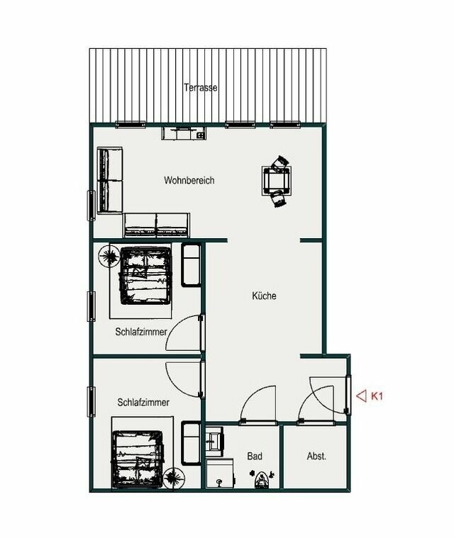 Ferienwohnung in Gr&ouml;mitz - Kabine 1 - Bild 22
