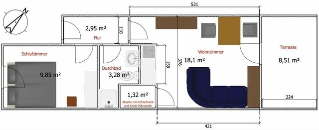 Ferienwohnung in Sch&ouml;nberger Strand - Familie Weber, App. "L&uuml;ttje Tofl&uuml;cht" (Nr. 2) - Bild 10