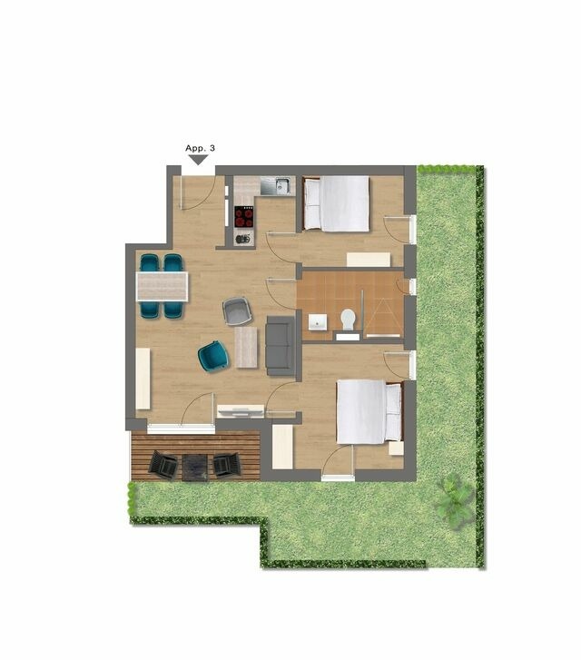 Ferienwohnung in K&uuml;hlungsborn - 10115- Villa Camenia, WE 3 - Bild 13