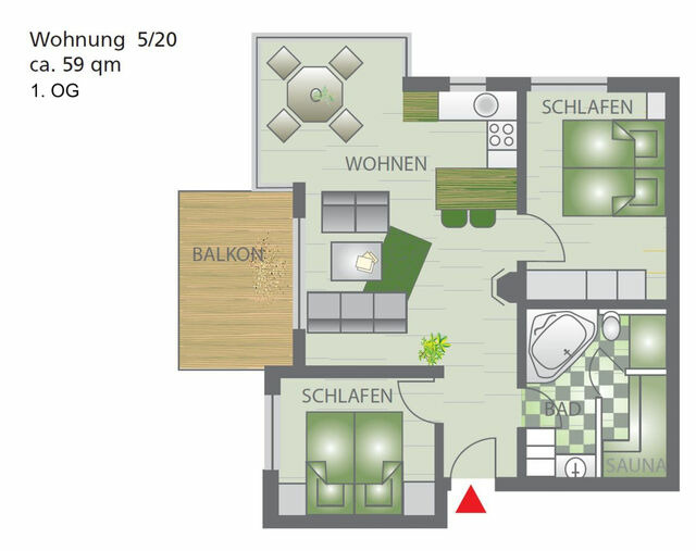 Ferienwohnung in Gro&szlig;enbrode - M&ouml;wennest 5 - Gro&szlig;enbrode - Bild 21