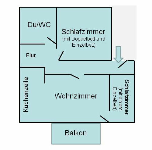 Ferienwohnung in Binz - Villa Iduna / Ferienwohnung No. 12a - 2. OG mit Balkon nach Osten - Bild 18