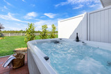 Ferienhaus in Fehmarn - Wellness- Doppelhaush&auml;lfte "Meer" eingez&auml;unt 1.30m - Bild 1