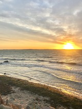 Ferienhaus in Glücksburg - Kajüte 5A - Sonnenuntergang am Naturstrand