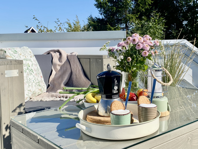 Ferienhaus in Glücksburg - Kajüte 5A - Kaffeekränzchen im hohen Norden