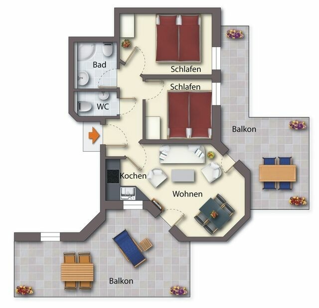 Ferienwohnung in Seebad Bansin - (Brise) D&uuml;nenresidenz App. A11 - Bild 19