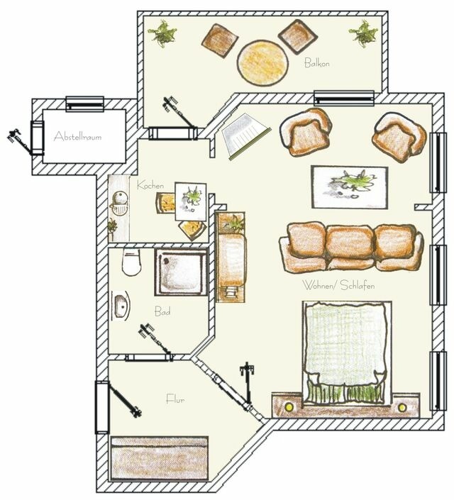 Ferienwohnung in Seebad Bansin - (Brise) Villa Belvedere App. 07 - Bild 10