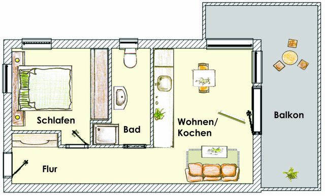 Ferienwohnung in Seebad Heringsdorf - (Brise) Stadtvilla Blumenhof App. 11 - Bild 8