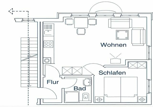 Ferienwohnung in Bansin - Villa Sonnengl&uuml;ck, App. 5 - Bild 14