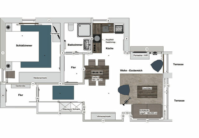 Ferienwohnung in Binz - Villa Seerosen, Whg. 1 - Bild 10