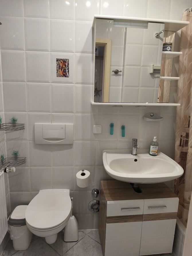 Ferienwohnung in Gr&ouml;mitz - Ostseemuschel Gr&ouml;mitz - Bad mit Dusche