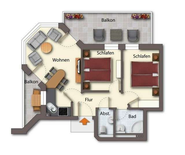 Ferienwohnung in Seebad Bansin - (Brise) D&uuml;nenresidenz A08 - Bild 19