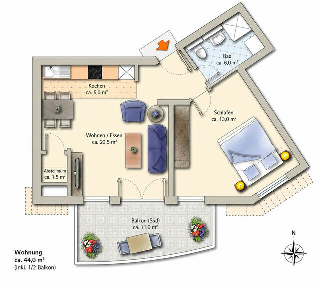 Ferienwohnung in Zingst - Strandk&ouml;nigin Whg. 4 - Bild 7